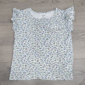 Carter's Floral Print Kids Blouse - Blue and Green